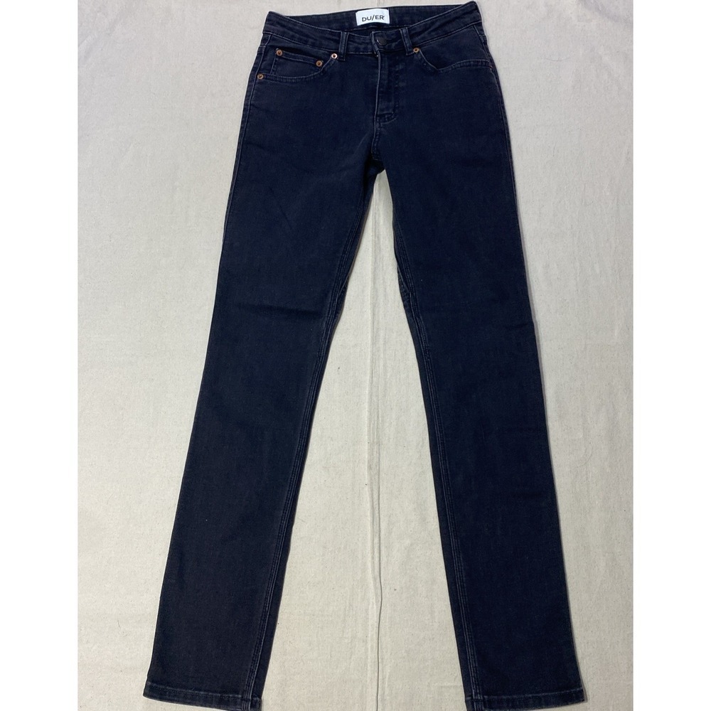 DUER slim fit women jean blue dark wash casual L2X Y2K outdoor performance 26X32
